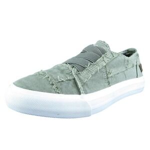 Blowfish Malibu Women Sneaker Shoes Gray Fabric Slip On Size 6 Medium